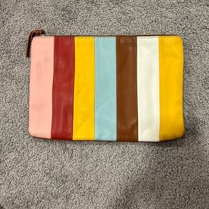 Colorful Striped Clutch